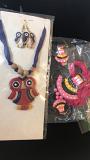 Thread Jewellery Necklace w/ Matching Earrings - 1 Set